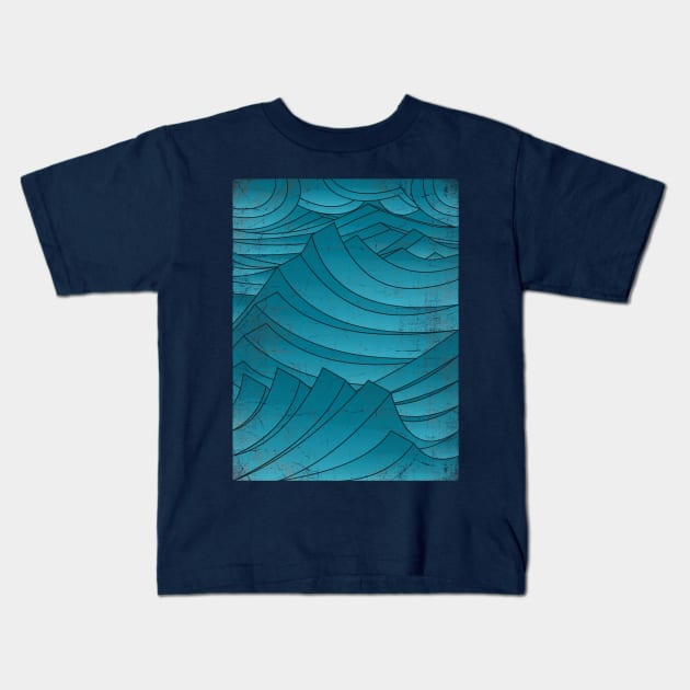 Waves Kids T-Shirt by bulografik